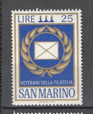 San Marino.1972 Ordinul &amp;quot;Veteran al filateliei&amp;quot; SS.444 foto
