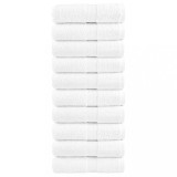 VidaXL Prosoape oaspeți premium SOLUND 10 buc. alb 30x50cm 600gsm