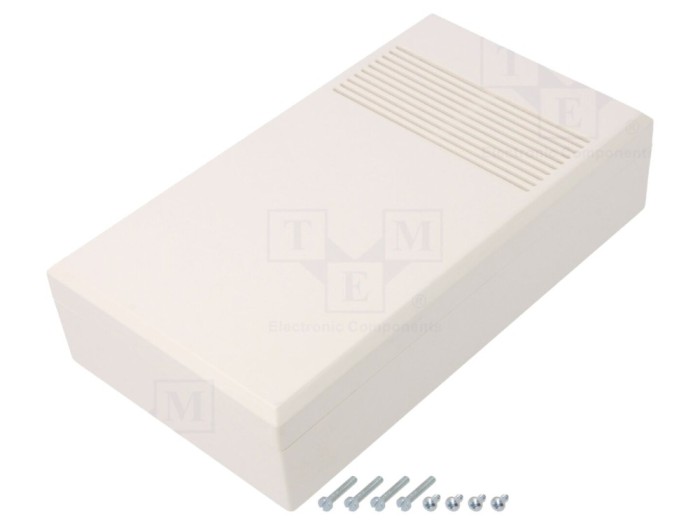 Carcasă universală ventilată ABS albă