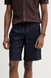 ZADIG&amp;VOLTAIRE pantaloni scurți din in culoarea bleumarin, WMBS01061
