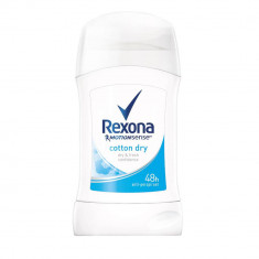 Deodorant Stick REXONA Cotton Dry, 40 ml, Protectie 48h, Deodorant Solid, Deodorante Solide, Deodorant Solid Femei, Deodorant Crema, Deodorant Stick S
