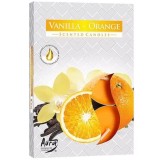Set 6 lumanari parfumate tip pastila P15-37 VANILIE ORANGE DNC15674
