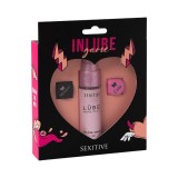 Joc erotic pentru cupluri SEXITIVE InLube Game, include 2 zaruri cu provocări senzuale și lubrifiant de 20 ml (instrucțiuni &icirc;n limba spaniolă)