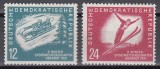 Germania RDG 1951 - A 2-a ediție a Campionatului sporturilor de iarnă - Oberhof, MNH
