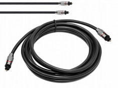 Cablu Audio TosLink Optic Ecranat TT pentru Transmisie Digitala, Lungime 3m foto