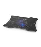 Cooler laptop Nedis 1 ventilator max 17&quot; LED 1x USB negru