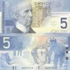 Canada 5 Dolari 2002 UNC Bancnota - Bancnote Canada, Dolari Canadieni