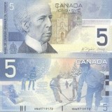 Canada 5 Dolari 2002 UNC Bancnota | Bancnote Canada | 5$