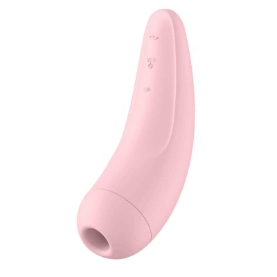 Curvy - Stimulator clitoris, roz, 13.4 cm foto