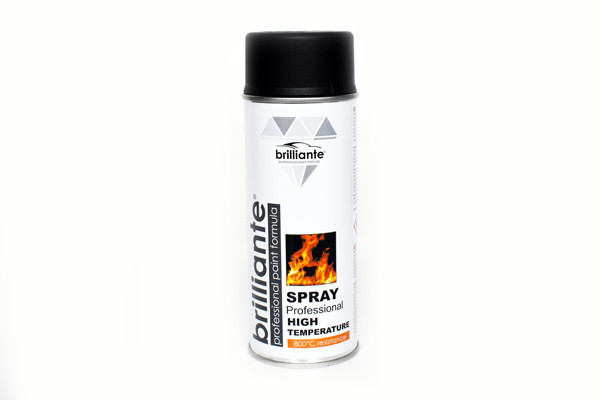 Vopsea Spray Temperaturi Inalte (Negru) 400Ml Brilliante 137096 01454