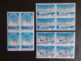 1995 -Centenarul Serviciului Maritim Roman - serie - LP1380 ( bloc de 4)