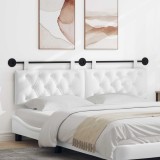 vidaXL Cap de pat suspendat Pe perete Alb 170 x 55 x 7 cm țesătură 42032161