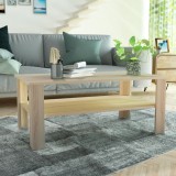 Cumpara ieftin Măsuță de cafea din PAL, 100 x 59 x 42 cm, culoarea stejarului