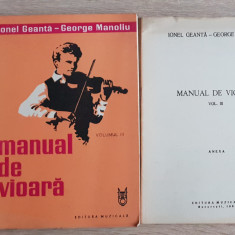 Manual de vioară, volumul III (+ anexa) - Ionel Geantă, George Manoliu