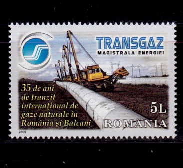 RO 2009 LP 1848 &amp;quot; TRANSGAZ -35 de ani &amp;quot;, - serie , MNH foto