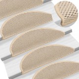 Cumpara ieftin Gossi covorase scari autoadezive 15 buc berber 56x17x3cm aspect sisal