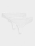 Lenjerie bikini (2-pack) pentru femei - albă, 4F Sportswear