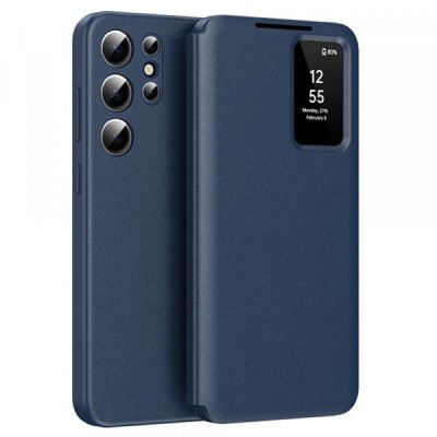 Husa pentru Samsung Galaxy S25 Ultra S938, Techsuit, SmartView, Albastra foto