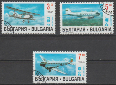 Bulgaria 1995 , Posta Aeriana , Aviatie foto
