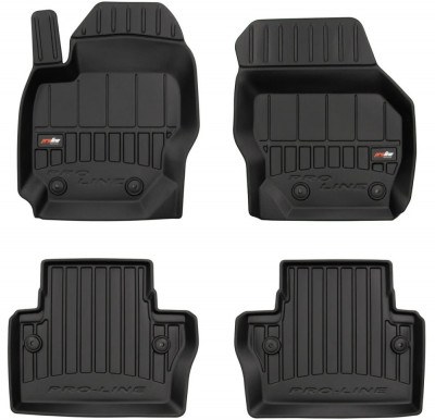 Set Covorase Auto Cauciuc Negro Volvo V70 3 2007-2016 Pro Line Tip Tavita 3D 3D407855 foto