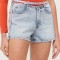Miss Sixty pantaloni scurti jeans femei, neted, high waist