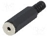 Conector jack, Jack 2,5mm, 2 contacte, mama, {{Producator}} -