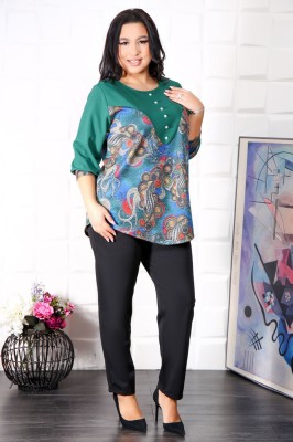 Compleu elegant Cleo VerdeMarimea foto