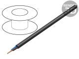 Cablu electric flexibil negru 2x2,5mm2 450/750V