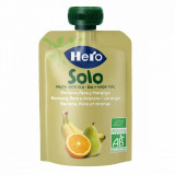 Gustare eco din banane, pere si portocale Solo pentru +4 luni, 100g, Hero Baby