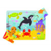 Puzzle Lumea acvatica, materiale de calitate, 30 x 22.5 x 1.2 cm, 2 ani+, Bigjigs