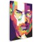 Tablou portret Steve Jobs WPAP pop art, multicolor 1386 Tablou canvas pe panza CU RAMA 30x40 cm