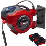 Einhell GE-HR 18/30 Li PXC + Twinpack - Tambur cu furtun 30 m + Set 2 acumulatori Li-Ion 18 V 4 Ah