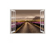 Autocolant decorativ, Fereastra, Natura si peisaje, Multicolor, 85 cm, 2074ST foto