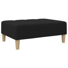 Taburet, negru, 77x55x31 cm, material textil foto