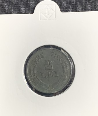 Moneda 2 lei 1941 foto