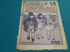REVISTA LUMEA COPIILOR *ANUL II /NR. 58/1923/G. FILIP EDITOR *DESENE DE MURNU*24