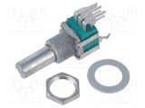 Potenţiometru axial ALPS 10k&Omega; 6mm singură tură vertical