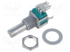 Potenţiometru axial ALPS 10k&Omega; 6mm singură tură vertical
