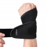Set de 2 bandaje pentru incheietura mainii AceSpear, textil, ajustabil, negru