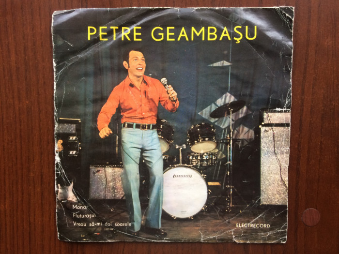 petre geambasu mona fluturasul 1976 disc single 7&quot; vinyl muzica pop EDC 10466 VG