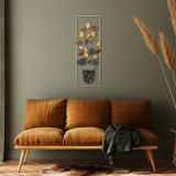 Decoratiune de perete, Alder, Metal, Dimensiune: 32 x 90 cm, Multicolor, Tanelorn