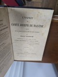 LEsprit du Comte Joseph de Maistre - Charles Barthelemy
