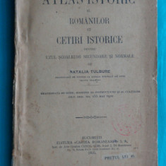 Natalia Tulbure - Atlas Istoric al romanilor cu cetiri istorice ( 1920 )