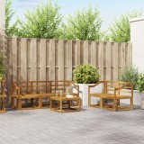vidaXL Set de canapele de exterior 6 pcs natural Lemn Solid de Acacia 3366022