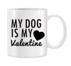 Cana alba ceramica personalizata My dog is my Valentine, INOVATIX&reg;. 330ml, Oem