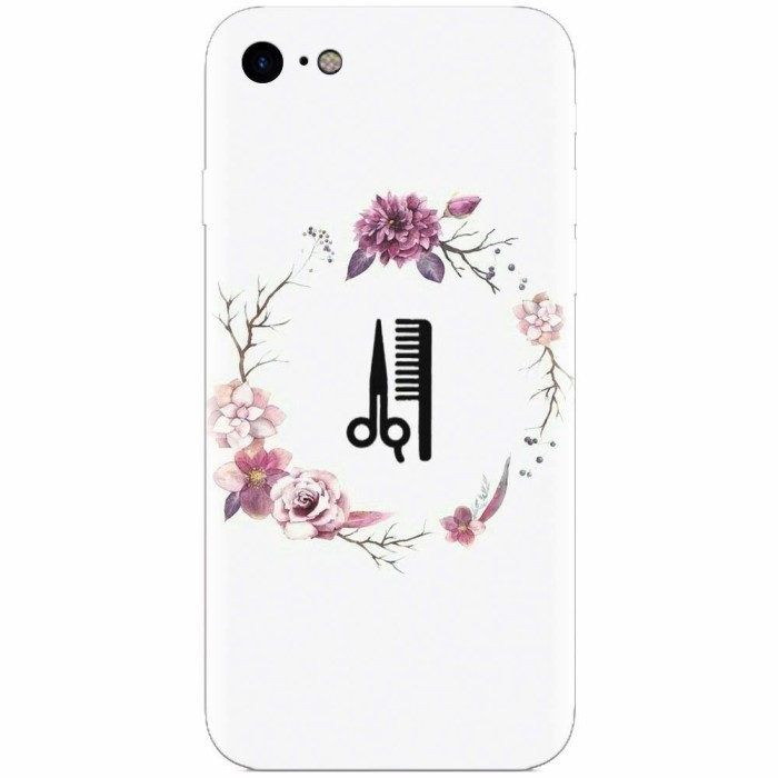Husa silicon pentru Apple Iphone 5c, Icon Barber Husa silicon pentru Apple Iphone 5c, Icon Barber
