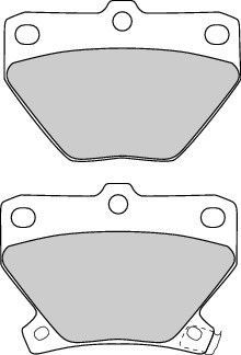 Placute frana Toyota Celica (Zzt23), Corolla (E12j, E12t), Prius Hatchback (Nhw20), Prius Limuzina (Nhw11), Yaris (Scp1, Nlp1, Ncp1), Yaris (P9), Yar