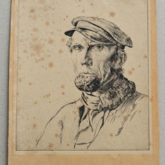 Lance Cattermole "The Skipper" gravura veche