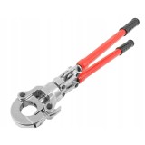 Cleste hidraulic pentru sertizat tevi PEX cu cremaliera, 4 bacuri, tip U, 16-32 mm, forta 60 kN, manere telescopice, Verke