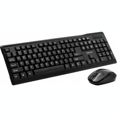 KIT wireless SPACER tastatura wireless + mouse wireless black SPDS-1100 foto